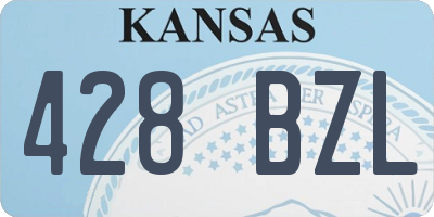 KS license plate 428BZL