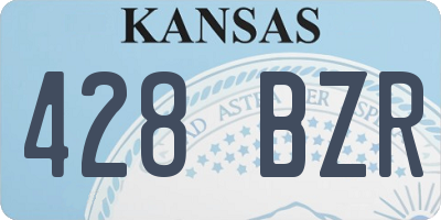 KS license plate 428BZR