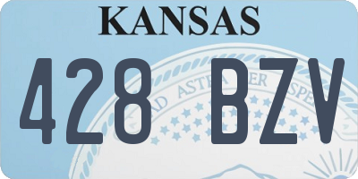 KS license plate 428BZV