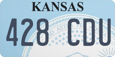 KS license plate 428CDU