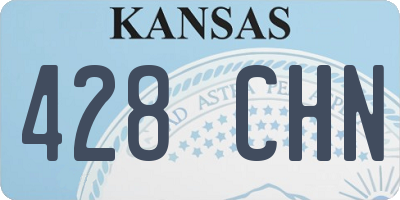 KS license plate 428CHN