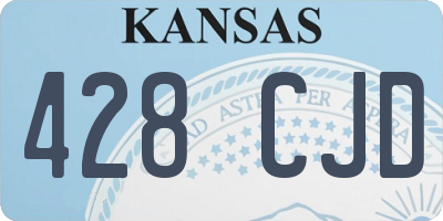 KS license plate 428CJD