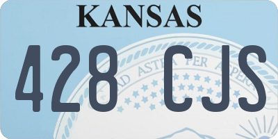 KS license plate 428CJS