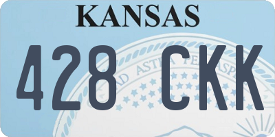KS license plate 428CKK