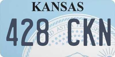 KS license plate 428CKN