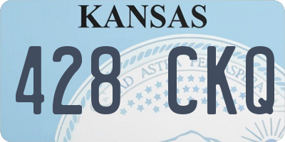 KS license plate 428CKQ