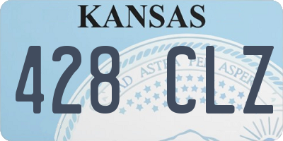 KS license plate 428CLZ