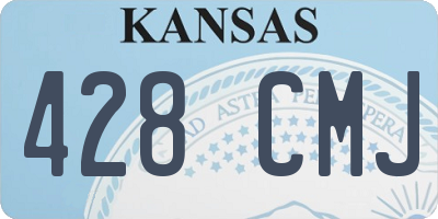 KS license plate 428CMJ