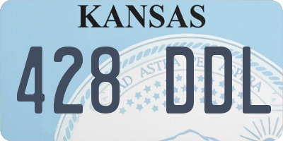 KS license plate 428DDL