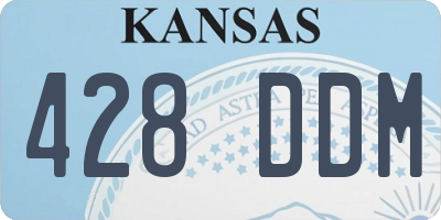 KS license plate 428DDM