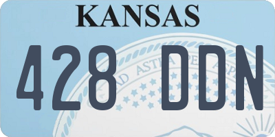 KS license plate 428DDN