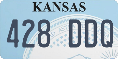 KS license plate 428DDQ