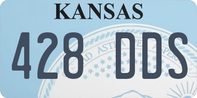 KS license plate 428DDS