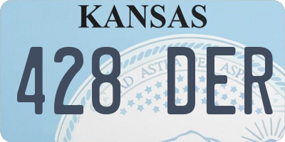 KS license plate 428DER