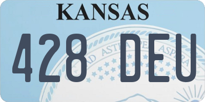 KS license plate 428DEU