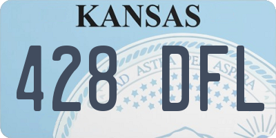 KS license plate 428DFL