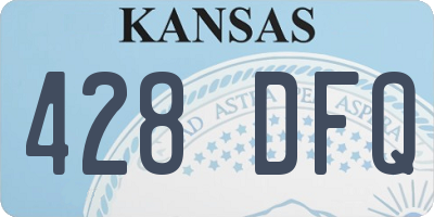 KS license plate 428DFQ