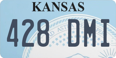 KS license plate 428DMI