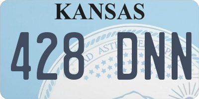 KS license plate 428DNN