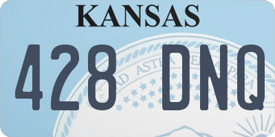KS license plate 428DNQ