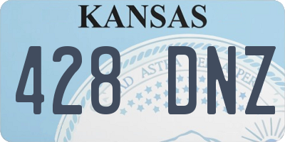 KS license plate 428DNZ