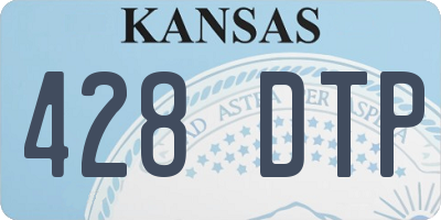 KS license plate 428DTP