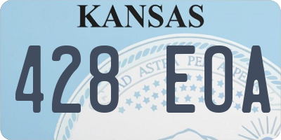 KS license plate 428EOA
