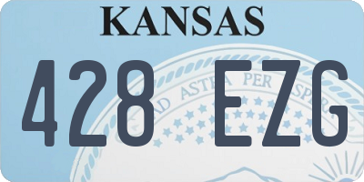 KS license plate 428EZG