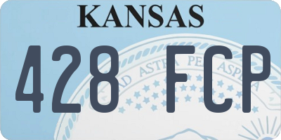 KS license plate 428FCP