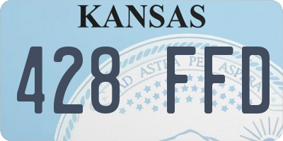 KS license plate 428FFD