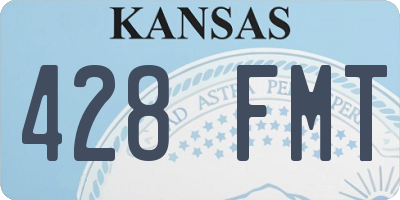 KS license plate 428FMT