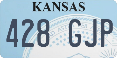 KS license plate 428GJP