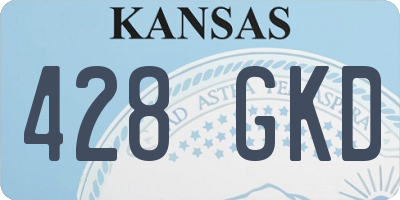 KS license plate 428GKD
