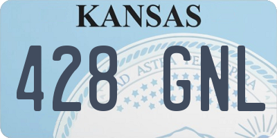 KS license plate 428GNL