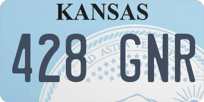 KS license plate 428GNR