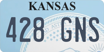 KS license plate 428GNS