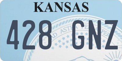 KS license plate 428GNZ