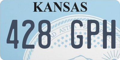 KS license plate 428GPH