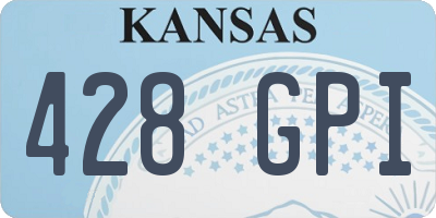 KS license plate 428GPI
