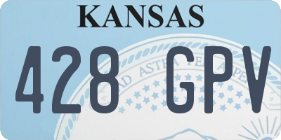 KS license plate 428GPV