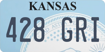 KS license plate 428GRI
