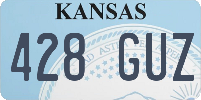 KS license plate 428GUZ
