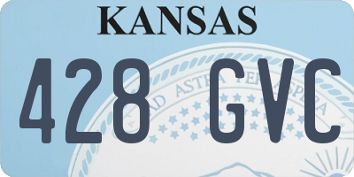 KS license plate 428GVC