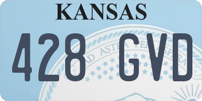 KS license plate 428GVD