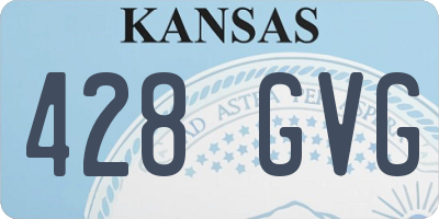 KS license plate 428GVG