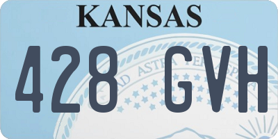 KS license plate 428GVH