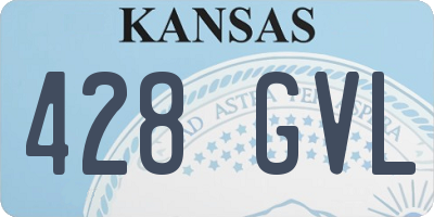 KS license plate 428GVL
