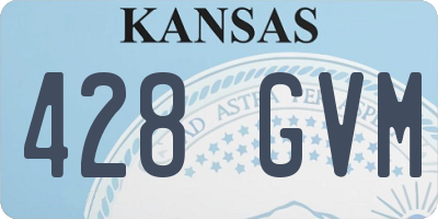 KS license plate 428GVM