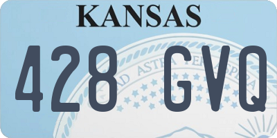 KS license plate 428GVQ