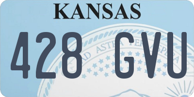 KS license plate 428GVU